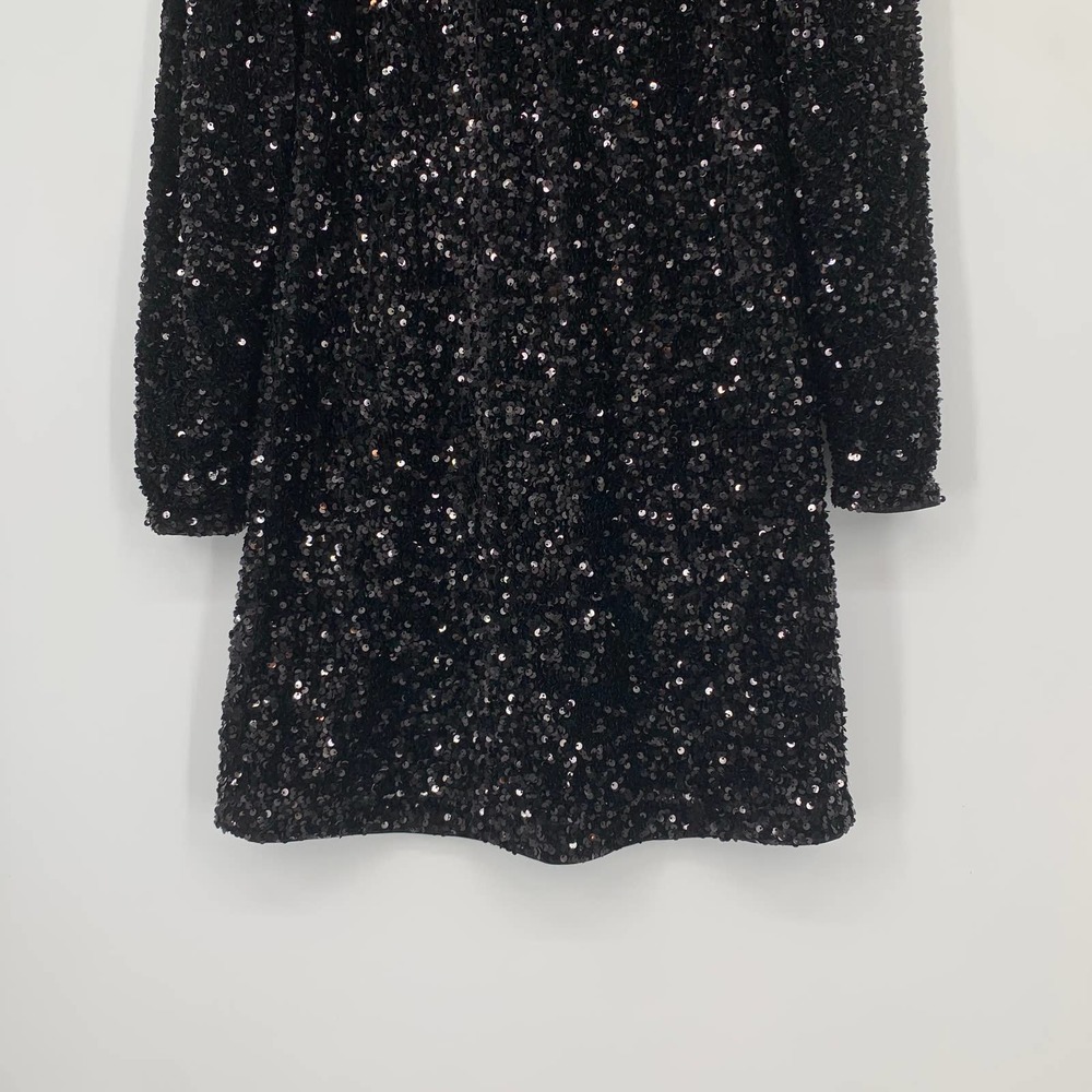 H&M Black Sequin Mini Dress - Picture 4 of 13